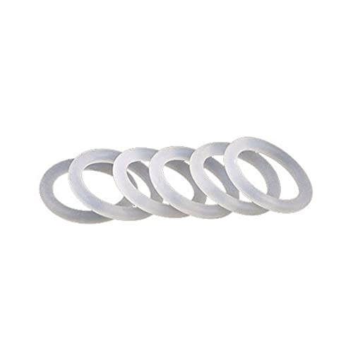 Weiß Silikon-O-Ring-Dichtungen 4mm Dicke Gummi O-Ringe Dichtringe Scheibe Aussendurchmesser 25-34mm, 25x17x4mm von Jksdp