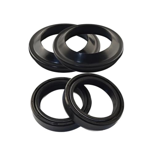 Motorrad Gabel Dämpfer Öl Dichtung Staub Dichtung for F650CS F650GS F700GS R1200GS R1200ST(Dust and Oil Seal) von JlbVcx
