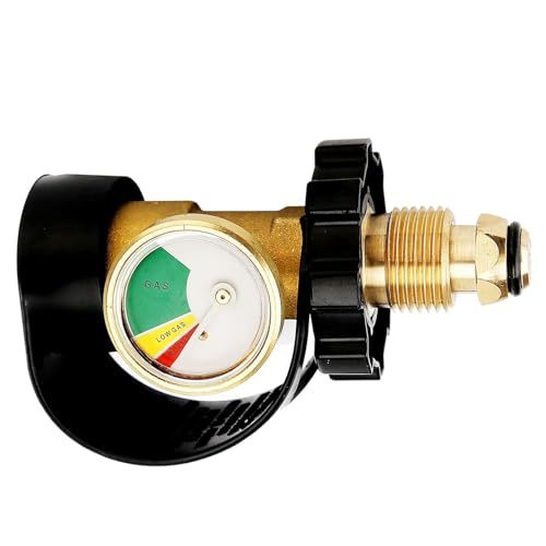 Jlkegfdf RV Gauge Portable LP Adapter Gauge QCC1/Type 1 Anschluss Staubdicht Tank Druckmessgerät Leckdetektor für LP Tanks, Grill, Heizung von Jlkegfdf