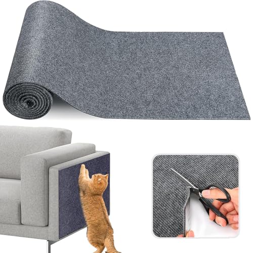 Zuschneidbare Kratzmatte Katzen, Kratzfestes Sofa Kratzmatte Katze, Climbing Cat Scratcher Mat, Selbstklebend Kratzmatte Katze, Verdickte Kratzteppich, für Kratzwand Sofa Möbel, 40 * 100 cm Zuschneidbare Kratzmatte Katzen, Kratzfestes Sofa Kratzmatte Katze, Climbing Cat Scratcher Mat, Selbstklebend Kratzmatte Katze, Verdickte Kratzteppich, für Kratzwand Sofa Möbel, 40 * 100 cm von Jlnmmn