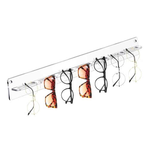 1 Stück Glasses stand - Etail-Display-Brillenvitrine, Acryl-Sonnenbrillenhalter | Sonnenbrillen Wandregal, Home Brillenhalter-Aufhänger, an der Wand montierter Brillen-Organizer für Geschäft von Jlobnyiun