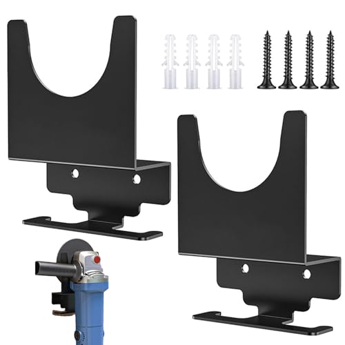 Angle Grinder Wall Bracket - Tool Stand Mount for Grinder Holder, Power Tool Rack | Bracket Set for Cutting Machine and Polisher Storage, Wall Support Organizer for Garage Shelves or Workshop von Jlobnyiun