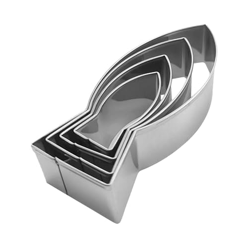 Ausstechform Fisch Fisch Ausstechformen Fisch 4 teilig Edelstahl Backform Keksausstecher Ausstechformen Süße Meerestiere Backform Bisku-Formen von Jlobnyiun
