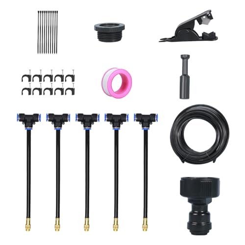 Bewässerungssystem Für Garten, Wasserversorgungssystem Für Garten, Schnellanschluss Hoher Druck Sprühberegnung für Park, Terrasse, Balkon, Pflanzkübel, Hof Bewässerungssystem Für Garten, Wasserversorgungssystem Für Garten, Schnellanschluss Hoher Druck Sprühberegnung für Park, Terrasse, Balkon, Pflanzkübel, Hof von Jlobnyiun