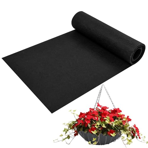 Blumenkasten-Auskleidung aus Stoff – Fensterkasten-Futter zum Aufhängen, Filzfutter | langlebige Filzbox Matte, Fensterbox-Auskleidung, P-Futter von Jlobnyiun