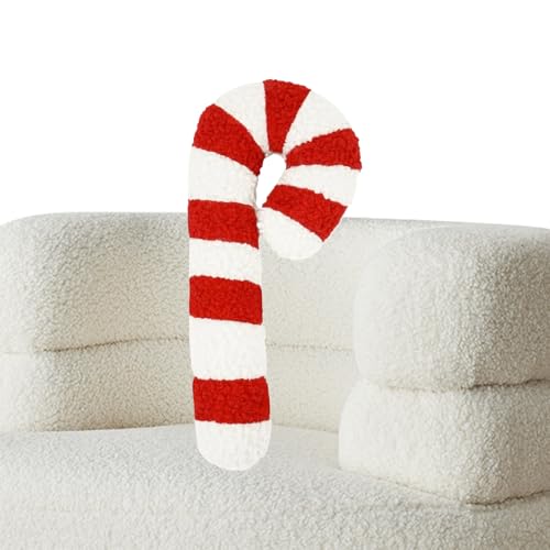 Candy Cane Pillow - Dekoratives Ferienkissen, plüschiger Weihnachtswurf, festliche Couchakzent, gemütliches Bettkissen, saisonales Sofa -Accessoire | Urlaubsdekor für Wohnzimmer Schlafzimmer Büroparty Candy Cane Pillow - Dekoratives Ferienkissen, plüschiger Weihnachtswurf, festliche Couchakzent, gemütliches Bettkissen, saisonales Sofa -Accessoire | Urlaubsdekor für Wohnzimmer Schlafzimmer Büroparty von Jlobnyiun