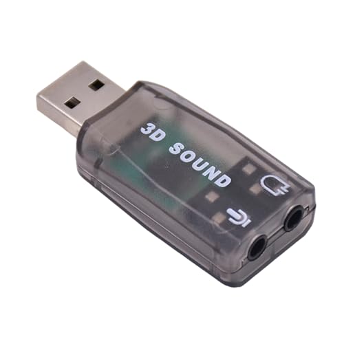 Externer USB-Soundadapter, 5.1-K-Audio-Konverter | USB-Audio-Adapter mit Schnittstelle für einfache Einrichtung, Video-Streaming und Computer-Audioausgabe von Jlobnyiun