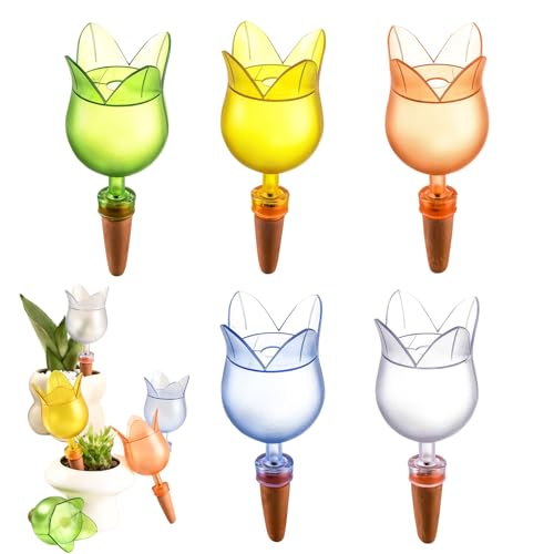 Garten Bewässerungsspitzen - Gemüsebewässerungsstäbe 5 Teile | Wurzelschonende Blumenförmige Bewässerungshilfen Für Hochbeet Kakteen Garten Rasen Innen Außen Blumenbeet Gärtnerei Hinterhof Garten Bewässerungsspitzen - Gemüsebewässerungsstäbe 5 Teile | Wurzelschonende Blumenförmige Bewässerungshilfen Für Hochbeet Kakteen Garten Rasen Innen Außen Blumenbeet Gärtnerei Hinterhof von Jlobnyiun