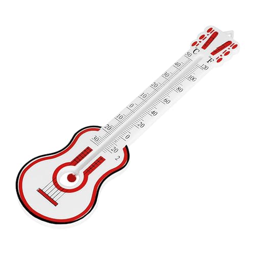 Innenthermometer, Raumthermometer | Präzises Temperatur- und Luftfeuchtigkeitsmessgerät in Gitarrenform – tragbare Raumthermometer, Heimthermometer, Schlafzimmerkomfort von Jlobnyiun