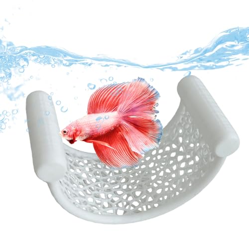 Jlobnyiun Hängematte für Fische, schwimmendes Bett für Betta | Aquarium-Hängematte zur Bereicherung des Lebensraums, Garnelen, Spiel von Jlobnyiun