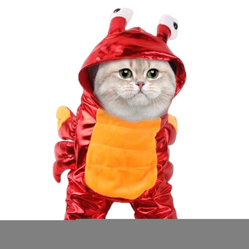 Jlobnyiun Hundekostüm - Krabben-Kostüme für Hunde und Katzen - Kleidung für Süßigkeiten oder Saures Für Welpen Festliches Foto-Zubehör Für Partys von Jlobnyiun