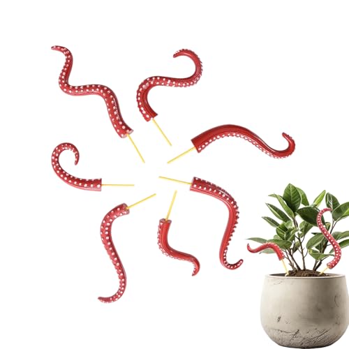 Jlobnyiun Octopus Tentakel Pflanzenstecker - Octopus Tentakel Stakes Deko - Rankstäbe leuchten im Dunkeln 7 Stück für Zuhause Terrasse Outdoor Hof Rasen Blume Topfdekoration Halloween Hof Jlobnyiun Octopus Tentakel Pflanzenstecker - Octopus Tentakel Stakes Deko - Rankstäbe leuchten im Dunkeln 7 Stück für Zuhause Terrasse Outdoor Hof Rasen Blume Topfdekoration Halloween Hof von Jlobnyiun