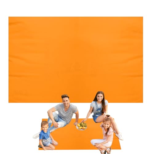 Jlobnyiun Picknickmatte, 150 x 200 cm, wasserdicht, Taschenbodenmatte, Strandmatte, tragbar, schnell trocknend, Sandtücher, leicht, Camping-Zubehör für Reisen, See, Garten, Terrasse, Pool von Jlobnyiun