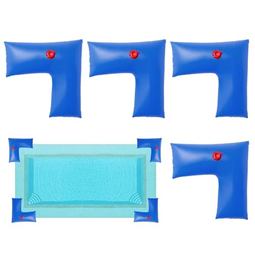 Jlobnyiun Pool Abdeckung Wasserbeutel,Winterisierungsset Für Eckabdeckung | 4 Stück UV-beständige Winterbeutel Für Swimmingpool Außenbereich Camping Terrasse von Jlobnyiun