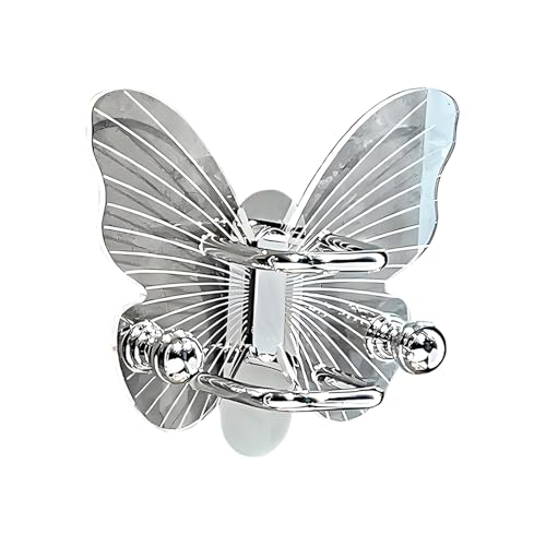 Jlobnyiun Salon-Zubehörhalterung – Schmetterlingskammständer, eleganter Haarwerkzeug-Aufhänger, perfekt installierter Schminkhaken, stilvoller passender Haarnadel-Organizer für Toiletten, Thekenbänder von Jlobnyiun