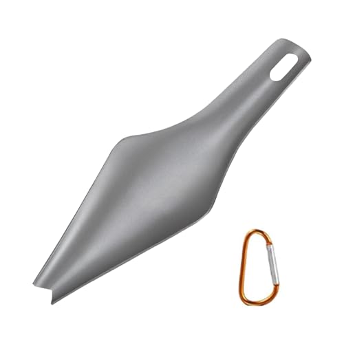 Jlobnyiun Trekkingschaufel – Mini-Titan-Trekking-Schaufel – rostfreie Campingausrüstung für Wanderer, Reisende, Hausbesitzer und Gärtner von Jlobnyiun