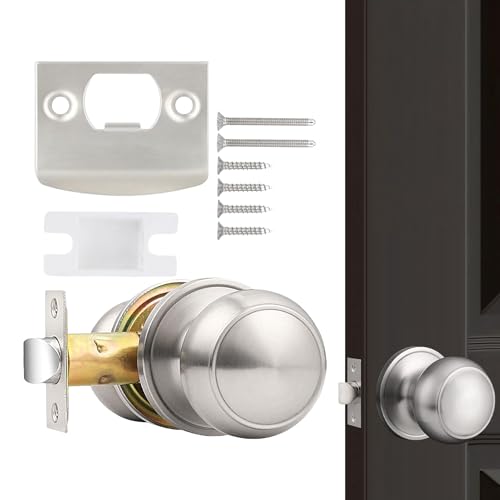 Jlobnyiun Türschlösser Für Haustür,Außentürgriff Ersatz - Schlüsselloser Drehknauf Ersatz Für Wohnung Haus Schule Kinderzimmer Innen Außen von Jlobnyiun
