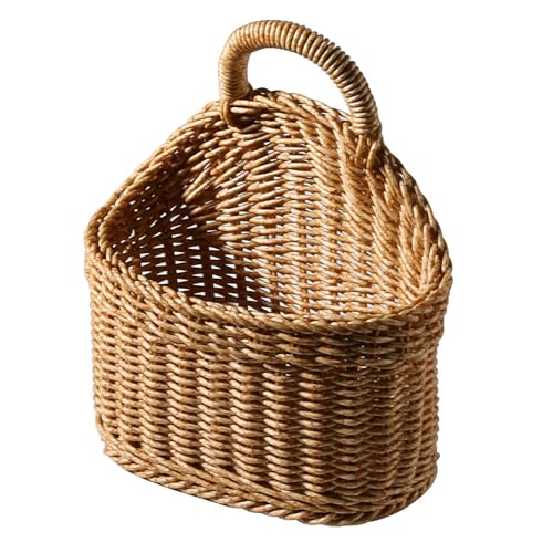 Jute-Hängefach – verflochtener Kistenkorb, verzierter Trennbehälter, Naturfaserkorb, Boho-Präsentationshalter, für Wohnzimmer, Badezimmer, Küche, Schlafzimmer von Jlobnyiun