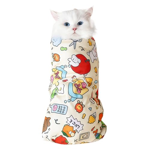 Katze Pflege -Wrap - Anti -Fluchtweiche Decke, kratzverstellbare Beutel, Multifunktionales Werkzeug, bequeme Wrap, Haustierhandhabung Decke | Sichere Zurückhaltung für das Baden Nagel Trimming Veterin Katze Pflege -Wrap - Anti -Fluchtweiche Decke, kratzverstellbare Beutel, Multifunktionales Werkzeug, bequeme Wrap, Haustierhandhabung Decke | Sichere Zurückhaltung für das Baden Nagel Trimming Veterin von Jlobnyiun