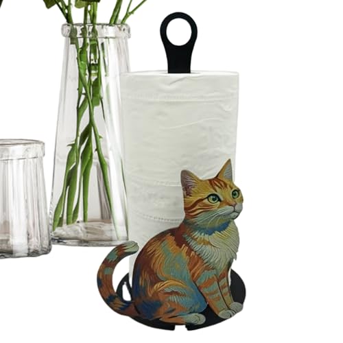 Papierrollenhalter, Chat -förmige Herzzerreißende Dekorative Handtuchspender - Für Küchenbad Toiletten Kinderschlafzimmer Waschbecken Comptoir Farm Apartment T von Jlobnyiun