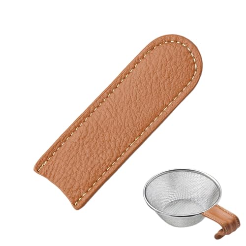 Pfannengriffabdeckung - Griffhülse Aus Gusseisen,verbrühungshemmender Leder-Heißgriffhalter | Hitzebeständige Griffhülse, Extra Dicke Gusseisen-Griffabdeckungen Für Gusseisen-Bratpfannen Und Pfannen von Jlobnyiun