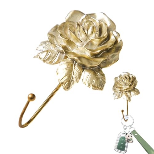Rosenhandtuchhaken - Vintage Blumen -Wandbügel -Haken Set | Rustic Metal Key Haken Wandhalterung, dekorative Einzelhaken für Hängenschlüssel, Mäntel, Hüte, Schals im Eingang, Schlafzimmer, Garten Rosenhandtuchhaken - Vintage Blumen -Wandbügel -Haken Set | Rustic Metal Key Haken Wandhalterung, dekorative Einzelhaken für Hängenschlüssel, Mäntel, Hüte, Schals im Eingang, Schlafzimmer, Garten von Jlobnyiun