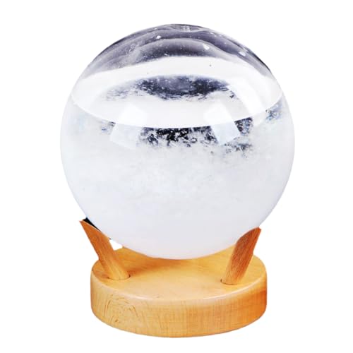 Storm Glass Weather Prognostaster - 750G Desktop -Prädiktor, stilvolles innovatives Design, kleine Station, Home Office Ornament, Decorative Science Gadget | Perfekt für Zimmer für Räume Lernschalter von Jlobnyiun