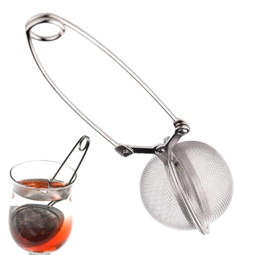 Tee-Ei – Tee-Ei – Tee-Ei Sieb, Schnapp-Mesh-Filter | Edelstahl-Tee-Ei Ball, Snap-Ball Teesieb, Tee-Ei Löffel, Mesh Snap Ball Filter, Infuser Ball für losen Tee Kaffee von Jlobnyiun
