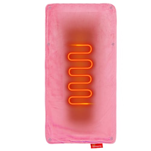 Tragbare Heizdecke | Wasserdichtes Beheiztes Katzenbett | Aufladbare Wasserdichte 58x28 cm Matte | Für Haustiere Welpen Kleine Hunde Wohnungskatzen Kätzchen Für Reise Kaltes Wetter Winter Zuhause von Jlobnyiun