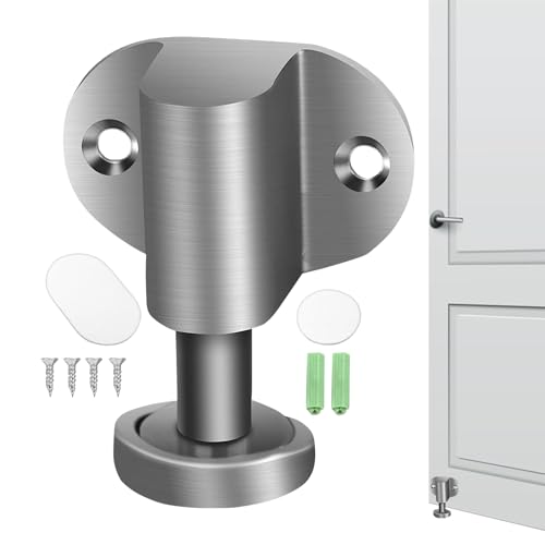 Türstopper | Magnetischer Türstopper Bodenmontage Halt - Justierbarer Klemmschutz Hochleistungs -Türstopp Ohne Bohren Für Büro Küche Wohnheim Wohnung Haus Restaurant Wohnzimmer Teppich Fliese Beton von Jlobnyiun