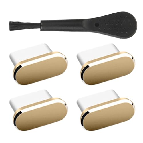 Typ -C -Staubstecker - Ladeanschlussabdeckung, USB -Steckverbindungsdicht | Anti-Mobile--Protektor-Stecker mit Reinigungsbürste, tragbare Lochkappe für Wanderfahrten im Freien und die Verwendung von Jlobnyiun