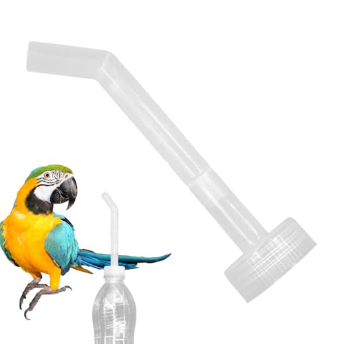 Vogelkäfig Wasserspender | Trinkflaschen Tränkeaufsatz Mit Langem Ausguss,Einspritzer Badewanne Zubehör Käfig Nachfüller Schalen Dusche von Jlobnyiun