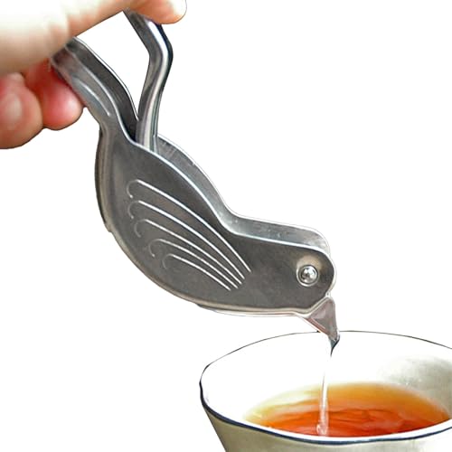 Zitronenpresse | Vogel-Zitronenscheiben-Extruder, Edelstahl-Vogel-Zitronenextruder, tragbare harte Zitronenpresse, Küchenhelfer für Orange, Kirsche, Kiwi von Jlobnyiun