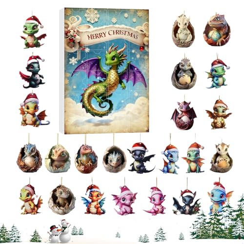 saurier Countdown Kalender - Adventsanhänger | 2025 Spielzeug Adventskalender Ornamente - Für Baum Fenster Büro Auto Schreibtisch Kränze Festtag Kinder Jugendliche saurier Countdown Kalender - Adventsanhänger | 2025 Spielzeug Adventskalender Ornamente - Für Baum Fenster Büro Auto Schreibtisch Kränze Festtag Kinder Jugendliche von Jlobnyiun