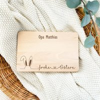 Frühstücksbrett Personalisiert, Personalisiertes Geschenk Mama, Kindergeschenke Ostern, Brettchen Kinder, Ostergeschenk Großeltern, Oma, Opa von JmomentsShop