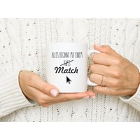 Personalisierte Tasse, Geschenk Zum Jahrestag, Alles Beginnt Mit Einem Match, Für Freundin, Pärchen Sie von JmomentsShop