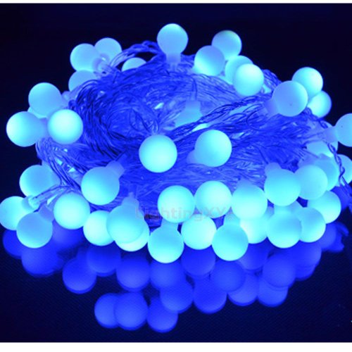 JnDee LED-Lichterkette in Kugelform, batteriebetrieben, 4 m, 40 LEDs, An/Aus/Blink-Funktion, perfekt für Weihnachten, Hochzeiten und Partys von JnDee