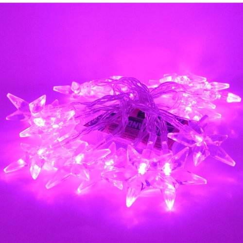 JnDee Pink Blossoms Ball batteriebetrieben LED Lichterkette 2 m 20LED – On/Off/Flash Funktionen, perfekt für Weihnachten Hochzeit und Parteien von JnDee