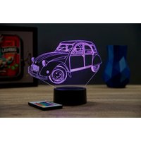 3D Lampe Led Illusion 2Cv Citroën Personalisable - 16 Couleurs Avec Télécommande Fabriquée En France 3D Lampe Led Illusion 2Cv Citroën Personalisable - 16 Couleurs Avec Télécommande Fabriquée En France von JnbMaker