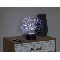 Lampe De Chevet Personalisierbar Veilleuse Illusion 3D-Honda Goldwing - 16 Couleurs & Télécommande von JnbMaker