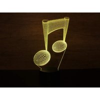 3D Lampe Led Illusion Note De Musique Personalisierbar - 16 Couleurs Avec Télécommande Fabriquée En France 3D Lampe Led Illusion Note De Musique Personalisierbar - 16 Couleurs Avec Télécommande Fabriquée En France von JnbMaker