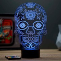 Lampe Led Illusion 3D Tête De Mort Mexicaine Calavera - 16 Couleurs Avec Télécommande Fabriquée En France Lampe Led Illusion 3D Tête De Mort Mexicaine Calavera - 16 Couleurs Avec Télécommande Fabriquée En France von JnbMaker