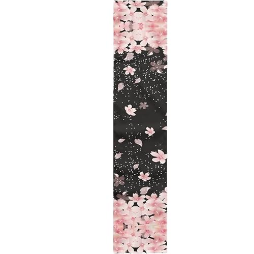 Jndtueit Kirschblüten-Tischläufer, 30,5 x 183,9 cm, Sakura-Blume, saisonale Küche, Esstisch, Dekoration für Innenbereich, Party von Jndtueit