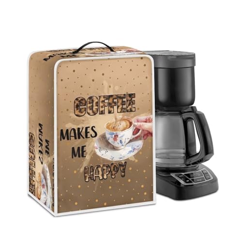 Jndtueit Staubschutz für Kaffeemaschinen, Mixer, Saftmaschine für Kaffeeliebhaber, Staubschutz, Geräteabdeckung mit Tragegriff oben von Jndtueit