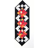 Sommer Blumen Tischläufer, Selbstgemachter Quilt Zum Verkauf, Handgemachter Quilt, Multicolor, Schwarz Und Weiß, Hochzeitsgeschenk von JoAnnsSmartQuilts