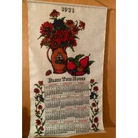 Vintage Küche Geschirrtücher Kalender Zum Aufhängen - 1971 1972 1973 1974 1975 1976 1977 1978 1982 von JoElsEstate