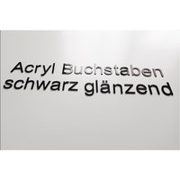 Buchstaben Acryl Schwarz Glänzend 3mm Für Innen Und Außen. Verschiedene Schriftarten Größen. Logo, Namen, Schriftzug, Beschriftung von JoKuSigns