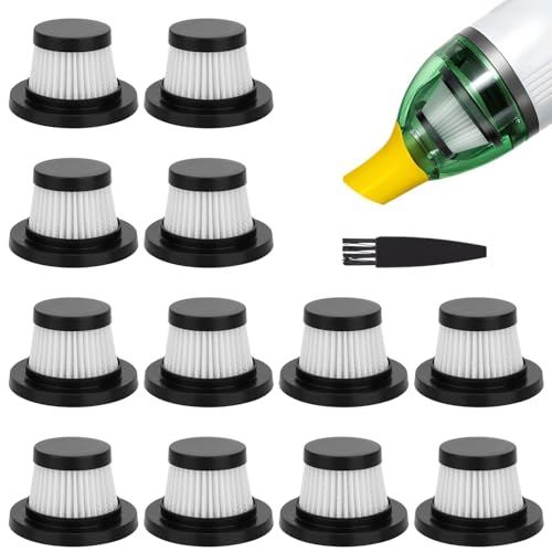 Duck Staubsaugerfilter-Ersatz: für Horsepower Duck Staubsauger, wie im Fernsehen gesehen, waschbarer Hepa-Filter für Duck Compact schnurlosen Staubsauger, hocheffiziente Filter für Duck Vac (12 Stück) von JoaSinc