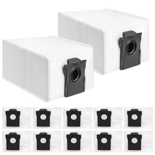 Staubbeutel für Mova P10 Pro Ultra/ P50 Pro Ultra/ P10 Ultra/ S20 Ultra Roboterstaubsauger mit Selbstentleerstation, Staubsaugerbeutel, Zubehör, Einweg-Ersatz-Reinigungsbeutel (12 Stück) von JoaSinc