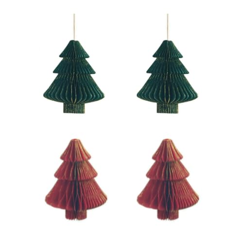 Joaecosmhui 4er Set Deko Tannenbaum Wiederverwendbare Weihnachtsbäume Wabenbälle aus Pappe Deko Weihnachten Weihnachtsbaum grün zum Hängen oder Stellen - Papier Weihnachtsbaum Joaecosmhui 4er Set Deko Tannenbaum Wiederverwendbare Weihnachtsbäume Wabenbälle aus Pappe Deko Weihnachten Weihnachtsbaum grün zum Hängen oder Stellen - Papier Weihnachtsbaum von Joaecosmhui